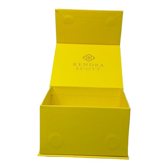 Kendra Scott Gift Bag and Gift Box Set Yellow and Gold Logo - Picture 9 of 10